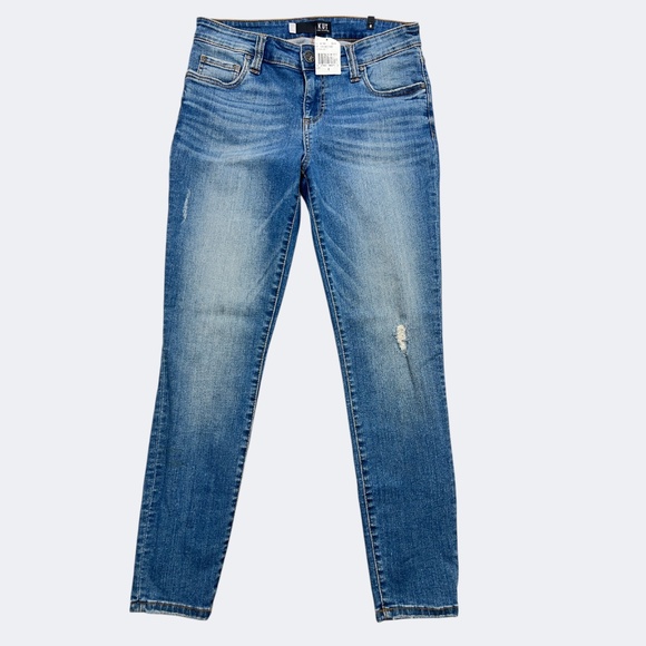 Kut From The Kloth Jeans Womens 6 Blue Connie Ankle Skinny Distressed Denim - Picture 1 of 11